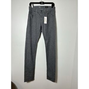 NEW! AG The Tellis Jeans Sz 28R Gray Pinstripe Modern Slim Leg Cotton Casual